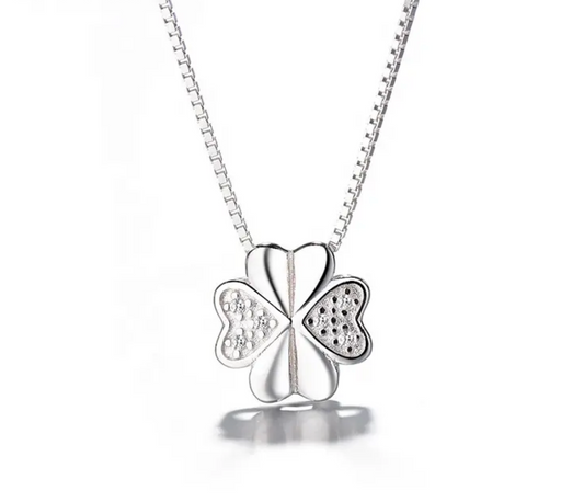 Four-Leaf Clover 925 Sterling Silver Pendant Pendant Only